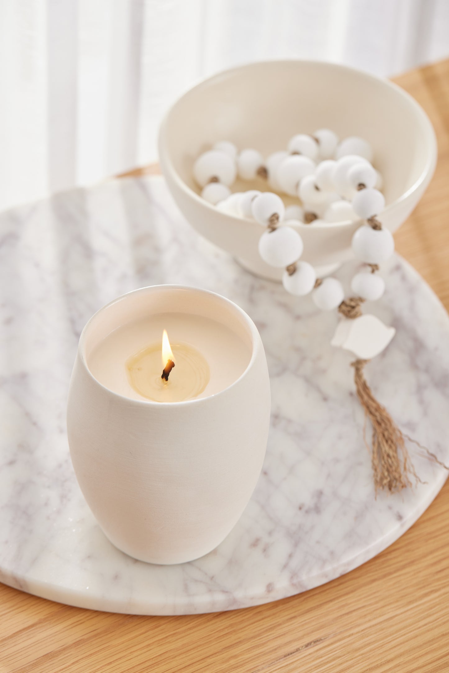 Zoi Ceramic Bowl & Worry Beads