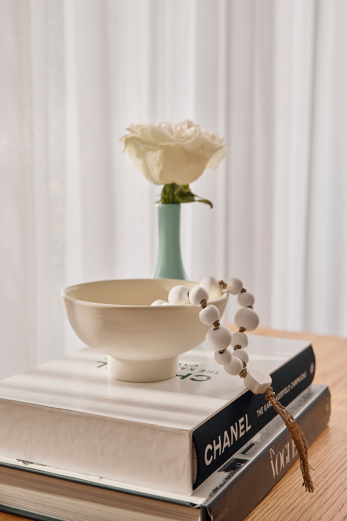 Zoi Ceramic Bowl & Worry Beads