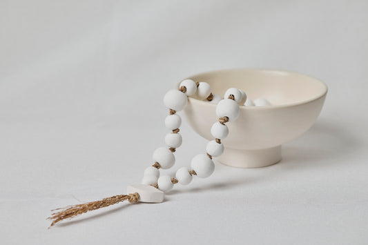 Zoi Ceramic Bowl & Worry Beads
