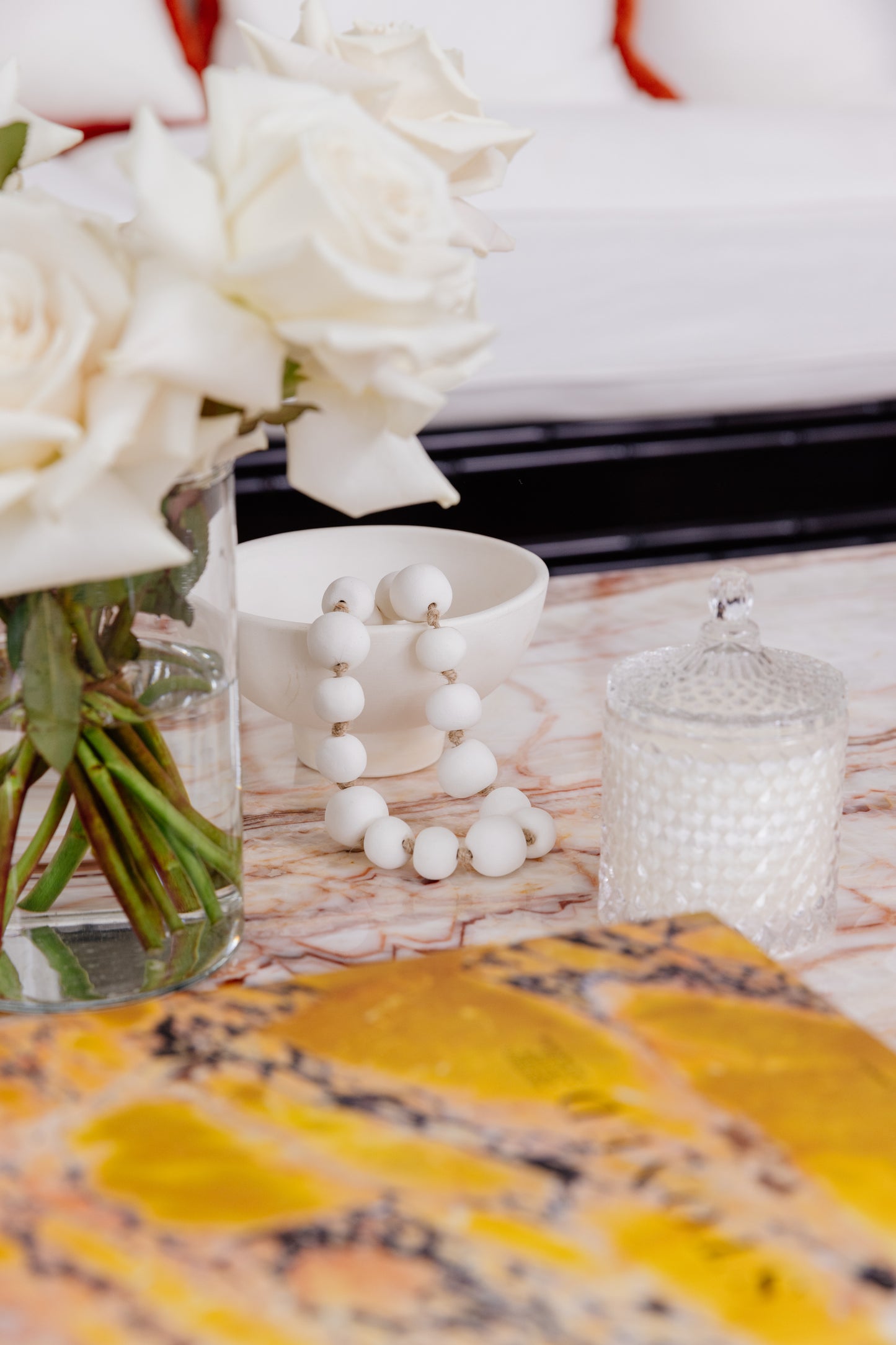 Zoi Ceramic Bowl & Worry Beads