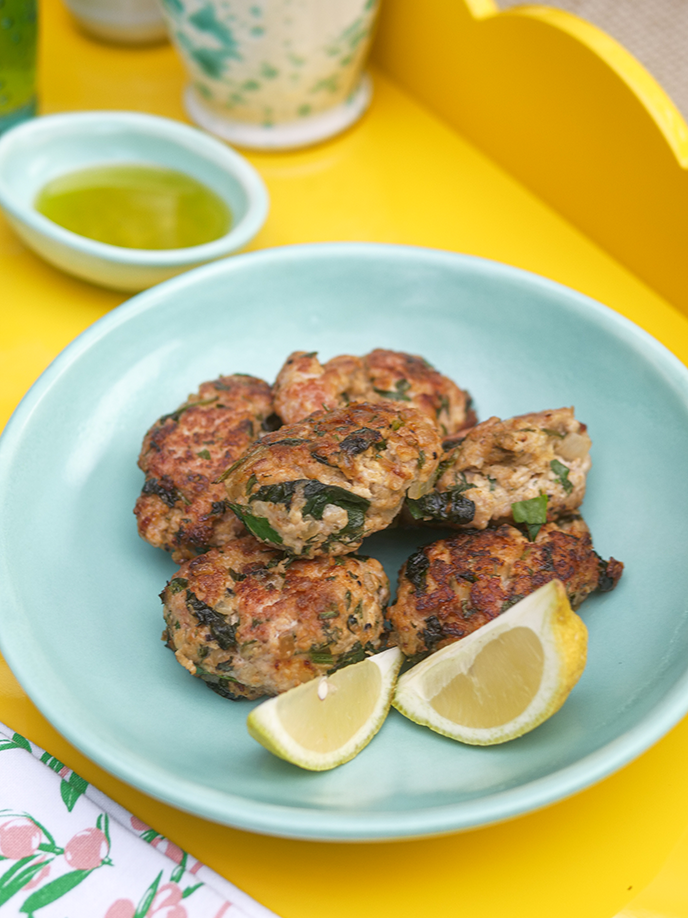 Greek chicken patties