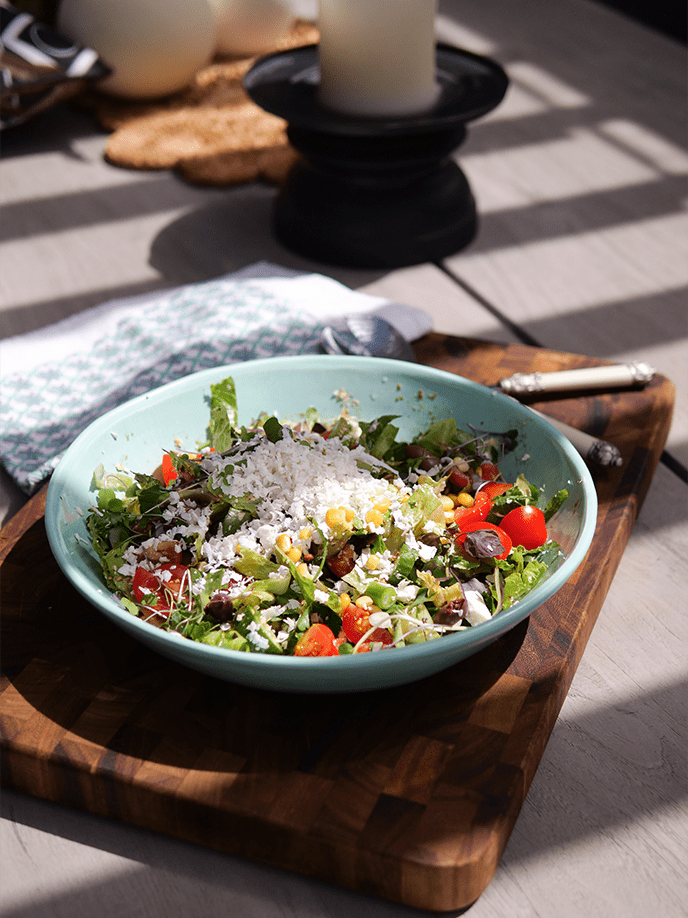 Mediterranean-Style Salad with Feta & Crunchy Salad Sprinkles