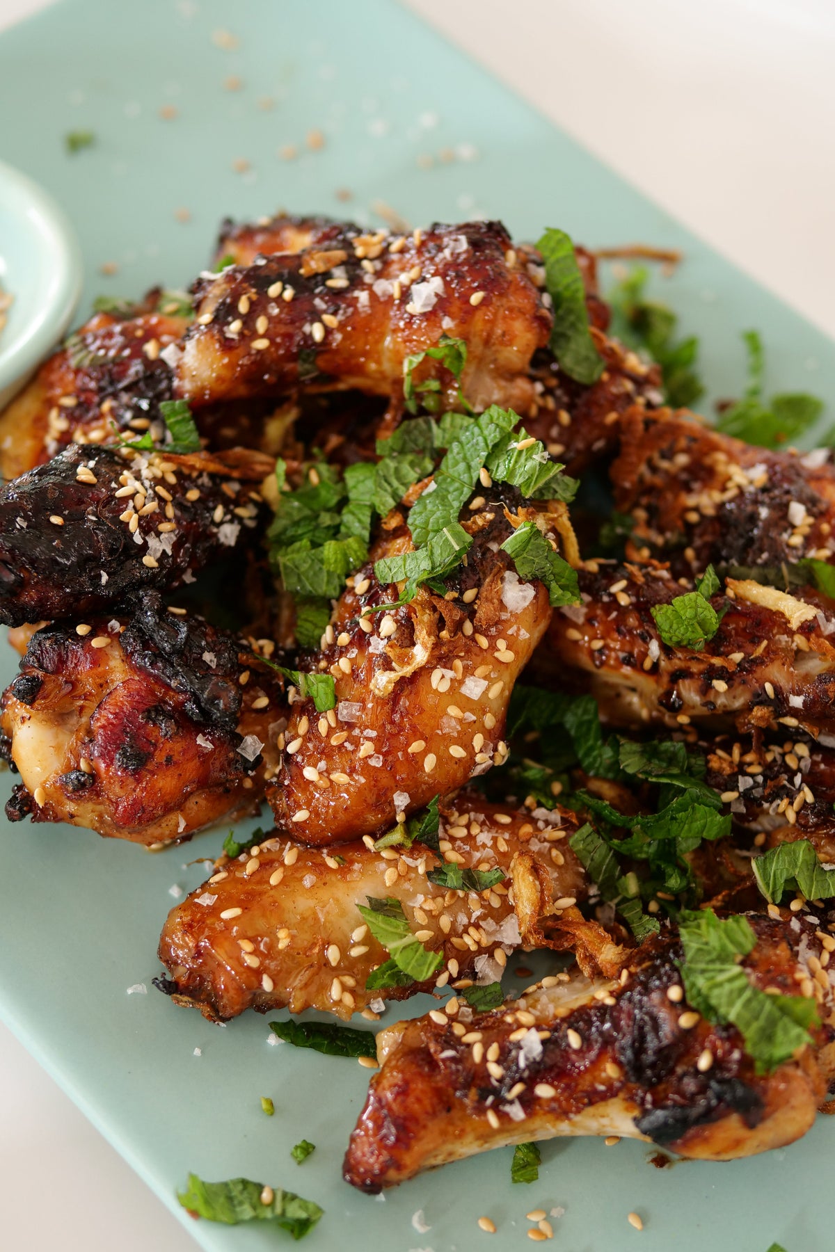 Sticky Chicken Wings with Sesame Salt