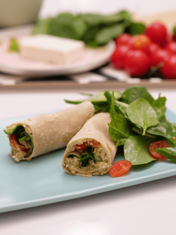 Smashed Chickpea & Avocado Wrap