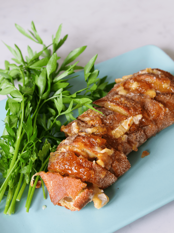 Cheesy Brie & Apricot Jam Baguette