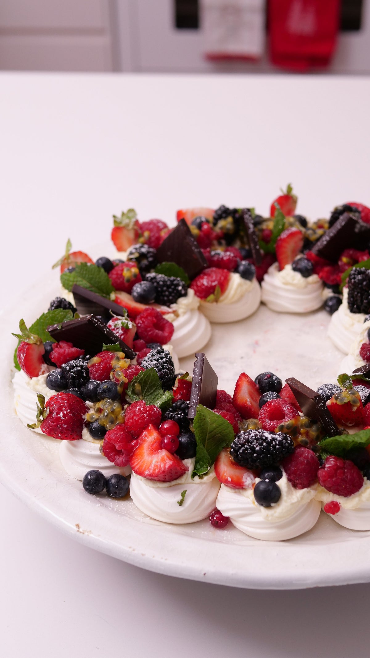 Christmas Meringue Wreath