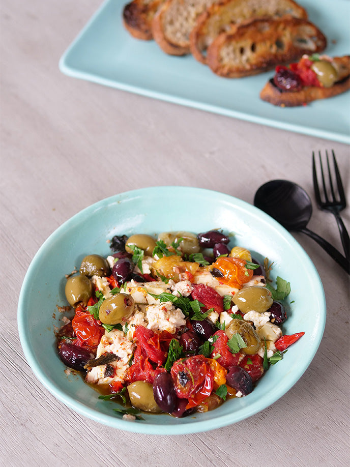 Olive and baked feta dip