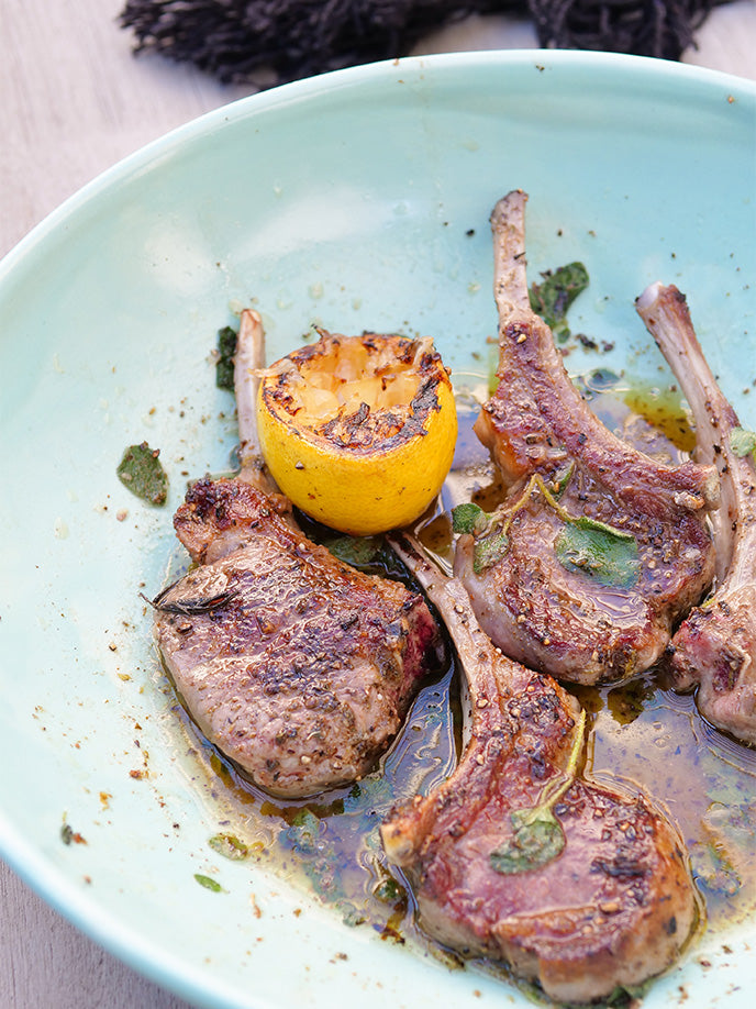 Barbecued Greek Lamb Chops