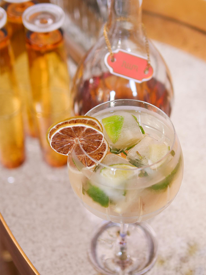 Lemon Lime & Mint Summer Cocktail