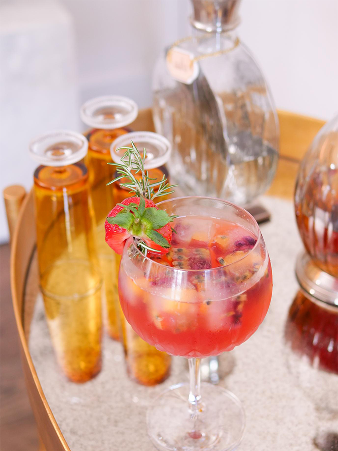 Peach & Pomegranate Spritz
