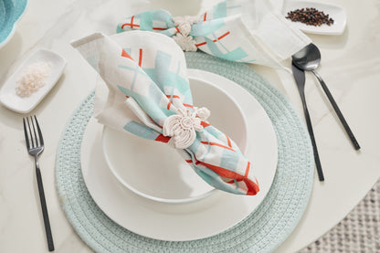 100% Linen Napkins – Classic Plaid (set of 6)