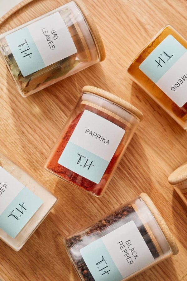 Herb & Spice jars 250ml (set of 6)